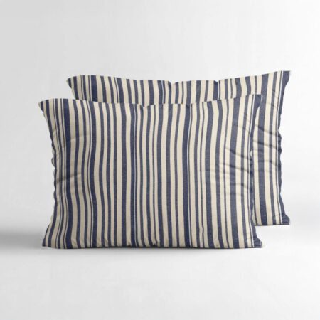 Sleeptime Stripy 2pack slopen slopen Beige/Blauw 60 x 70 cm