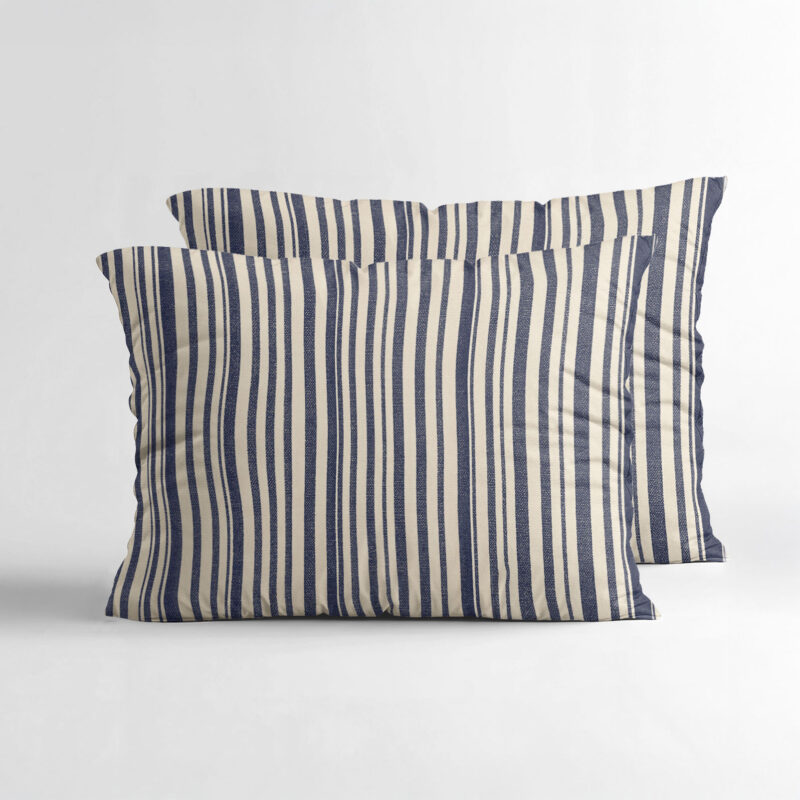 Sleeptime Stripy 2pack slopen slopen Beige/Blauw 60 x 70 cm