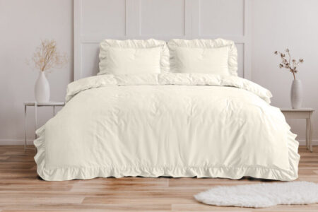 Sleeptime Ruffles Creme 240 x 200/220 cm