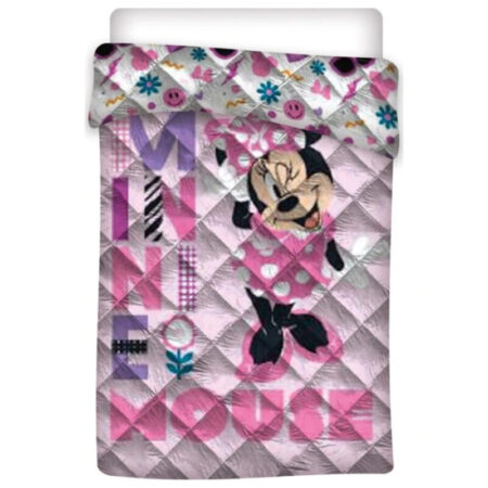 Disney Minnie Mouse Sprei Bloemen - 140 x 200 cm - Polyester