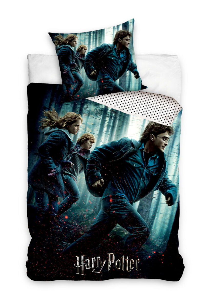Harry Potter Dekbedovertrek Relieken van de Dood - 140 x 200 cm - 70 x 90 cm - Katoen