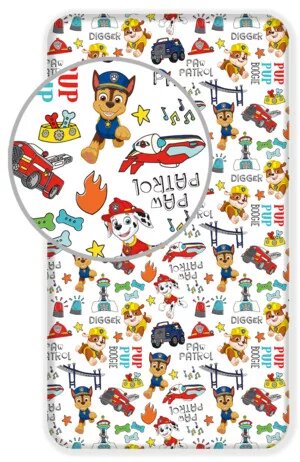 Paw Patrol Hoeslaken Digger – Eenpersoons – 90 x 200 cm – Katoen